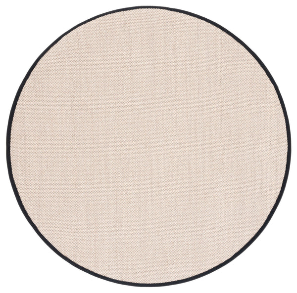 Safavieh Nf Elegant Black And Natural Fiber Area Rug - Luxurious Power-loomed Design For Modern Interiors Marble ,Black Sisal Pile Nf143a-3sq