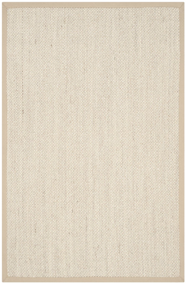 Safavieh Nf Elegant Black And Natural Fiber Area Rug - Luxurious Power-loomed Design For Modern Interiors Marble ,Linen Sisal Pile Nf143b-68