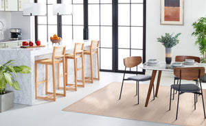 Safavieh Nf Elegant Black And Natural Fiber Area Rug - Luxurious Power-loomed Design For Modern Interiors Marble ,Linen Sisal Pile Nf143b-68