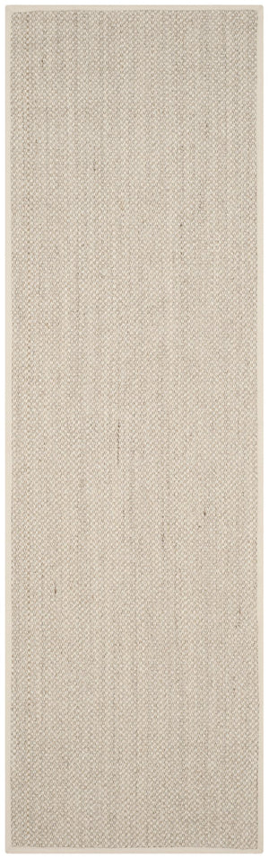 Safavieh Nf Elegant Black And Natural Fiber Area Rug - Luxurious Power-loomed Design For Modern Interiors Marble ,Beige Sisal Pile Nf143c-68