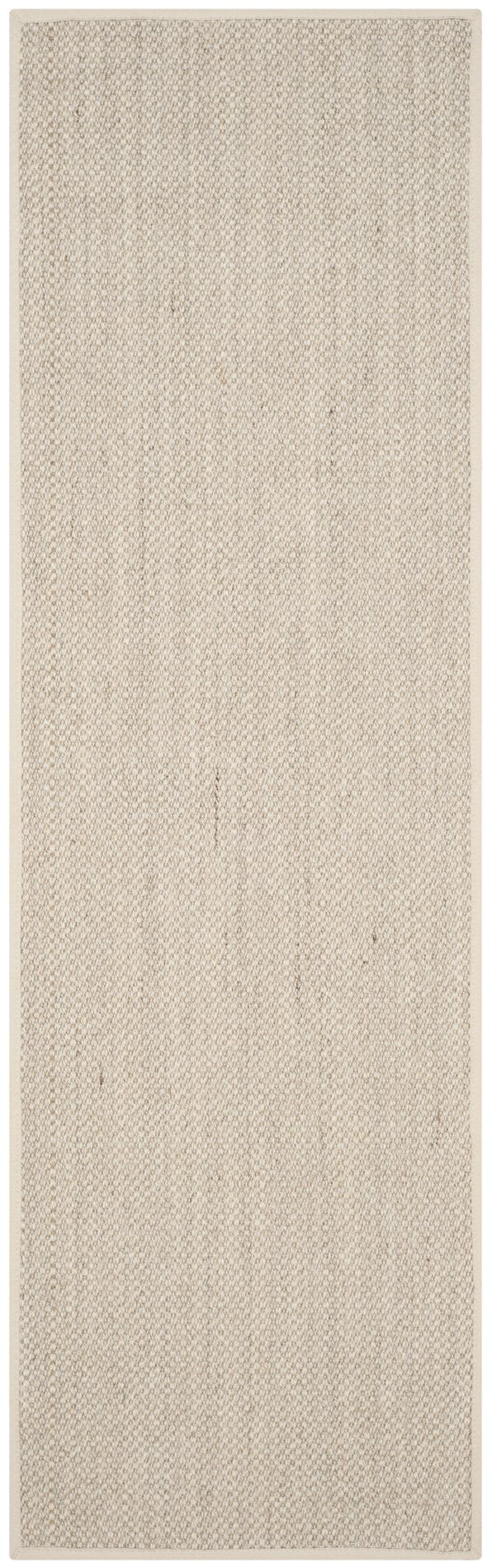 Safavieh Nf Elegant Black And Natural Fiber Area Rug - Luxurious Power-loomed Design For Modern Interiors Marble ,Beige Sisal Pile Nf143c-68