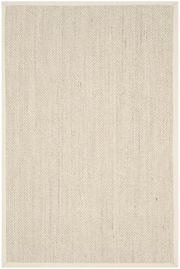 Safavieh Nf Elegant Black And Natural Fiber Area Rug - Luxurious Power-loomed Design For Modern Interiors Marble ,Beige Sisal Pile Nf143c-68