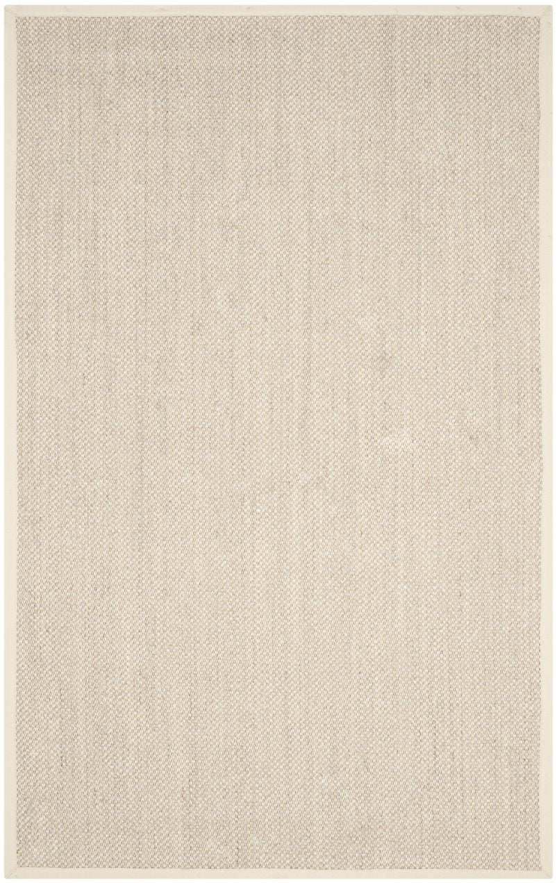 Safavieh Nf Elegant Black And Natural Fiber Area Rug - Luxurious Power-loomed Design For Modern Interiors Marble ,Beige Sisal Pile Nf143c-68