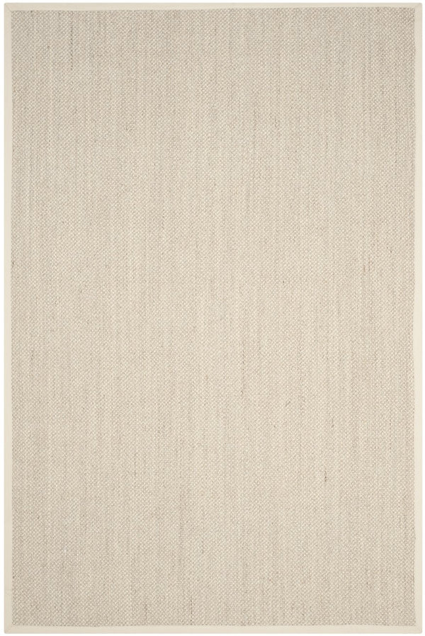 Safavieh Nf Elegant Black And Natural Fiber Area Rug - Luxurious Power-loomed Design For Modern Interiors Marble ,Beige Sisal Pile Nf143c-68