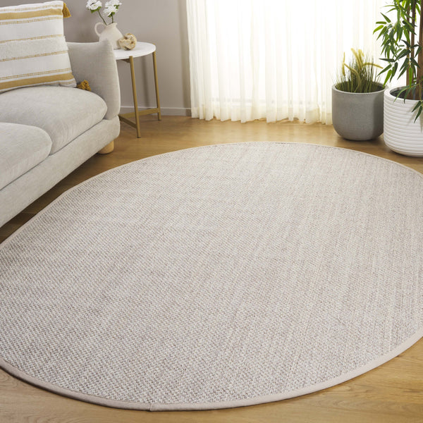 Safavieh Nf Elegant Black And Natural Fiber Area Rug - Luxurious Power-loomed Design For Modern Interiors Marble ,Beige Sisal Pile Nf143c-68