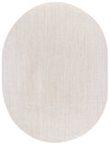 Natural Fiber Oval Area Rug - Elegant Power Loomed Sisal Pile for Modern Home Decor, 6x8 Feet