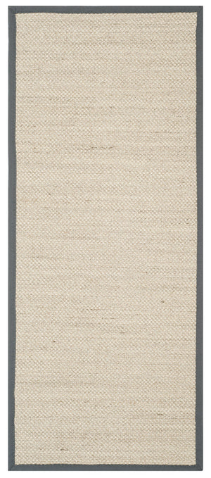 Safavieh Nf Elegant Black And Natural Fiber Area Rug - Luxurious Power-loomed Design For Modern Interiors Marble ,Dark Grey Sisal Pile Nf143d-3r