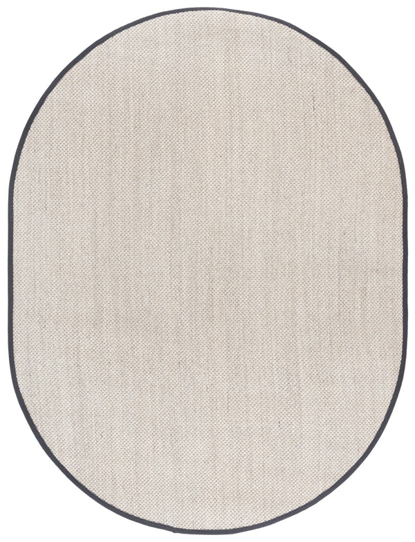 Safavieh Nf Elegant Black And Natural Fiber Area Rug - Luxurious Power-loomed Design For Modern Interiors Marble ,Dark Grey Sisal Pile Nf143d-3r