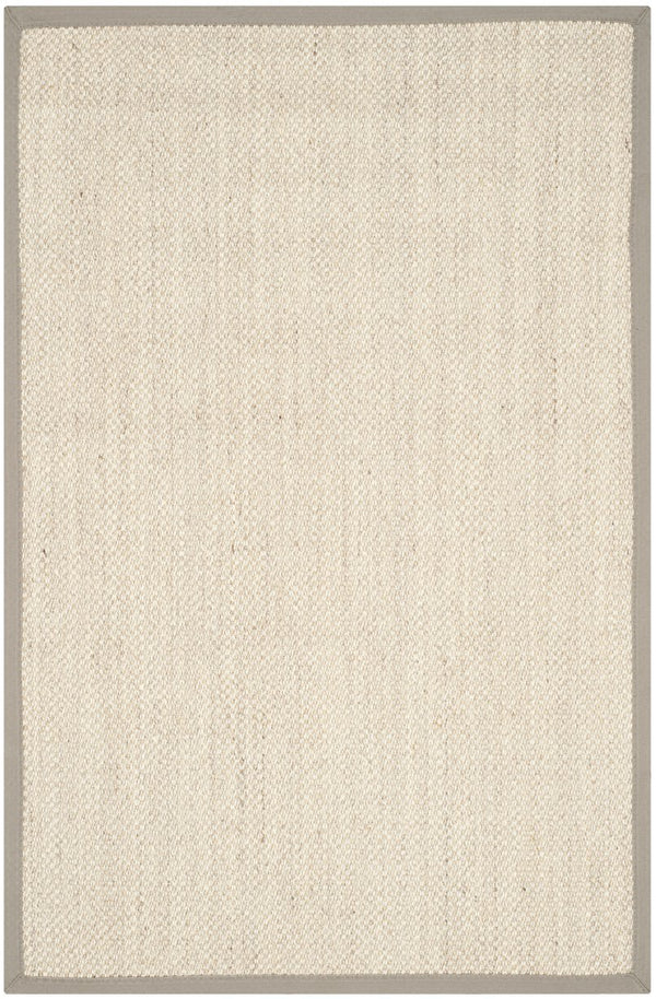 Safavieh Nf Elegant Black And Natural Fiber Area Rug - Luxurious Power-loomed Design For Modern Interiors Marble ,Khaki Sisal Pile Nf143e-68