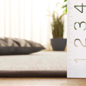 Safavieh Nf Elegant Black And Natural Fiber Area Rug - Luxurious Power-loomed Design For Modern Interiors Marble ,Khaki Sisal Pile Nf143e-68