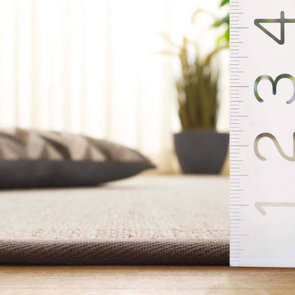 Safavieh Nf Elegant Black And Natural Fiber Area Rug - Luxurious Power-loomed Design For Modern Interiors Marble ,Khaki Sisal Pile Nf143e-68