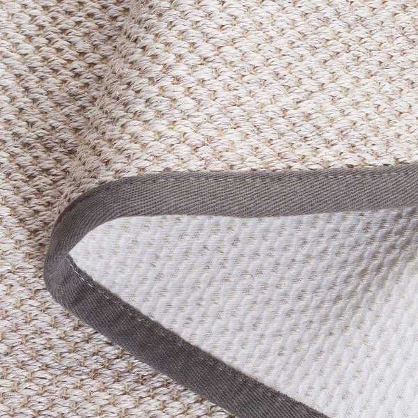 Safavieh Nf Elegant Black And Natural Fiber Area Rug - Luxurious Power-loomed Design For Modern Interiors Marble ,Khaki Sisal Pile Nf143e-68