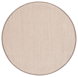 Safavieh Nf Elegant Black And Natural Fiber Area Rug - Luxurious Power-loomed Design For Modern Interiors Marble ,Khaki Sisal Pile Nf143e-68