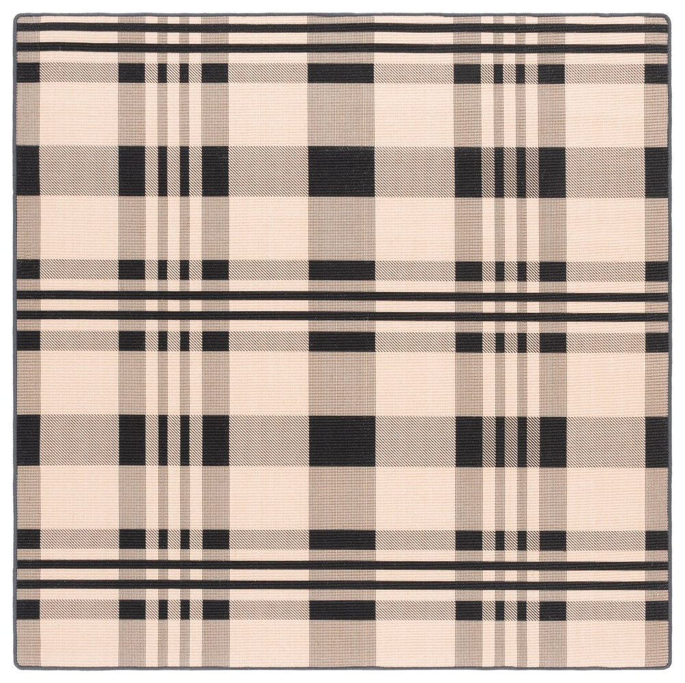 Safavieh Nf Sisal Plain Weave Area Rug - Luxurious Comfort, Slip-resistant, Chic Design For Any Space Natural ,Black Sisal Pile Nf157z-6sq