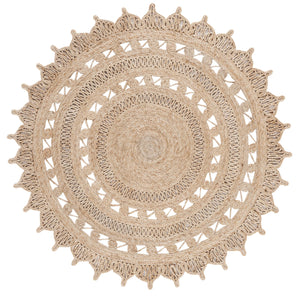 Safavieh Natural Jute Area Rug - Handmade Flat Weave Design For Durability And Style In Any Space Natural Jute Nf172a-6r