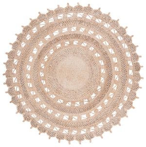 Safavieh Natural Jute Area Rug - Handmade Flat Weave Design For Durability And Style In Any Space Natural Jute Nf172a-6r