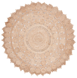 Safavieh Natural Fiber Area Rug – Exquisite Handcrafted Jute Design With Intricate Patterns For Elegant Spaces Natural Jute Nf173a-6r