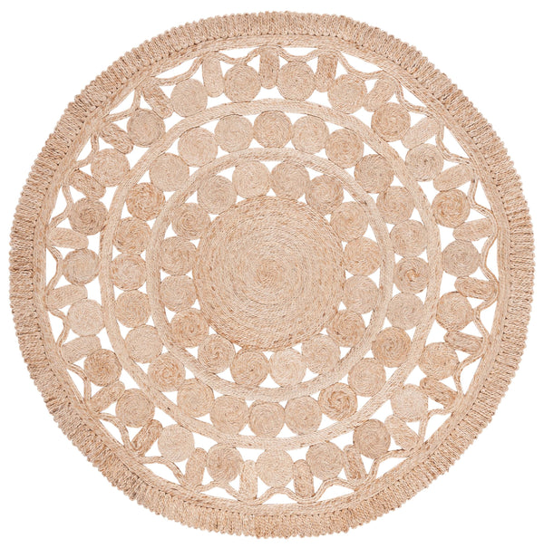 Safavieh Natural Elegance 3' Round Area Rug - Handcrafted Jute For A Chic, Earthy Home Décor Upgrade! Natural Jute Nf174a-3r