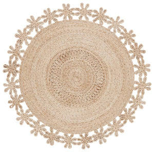 Safavieh Natural Fiber Round Jute Area Rug - Exquisite Flat Weave Craftsmanship For Sustainable Elegance Natural Jute Nf176a-4r