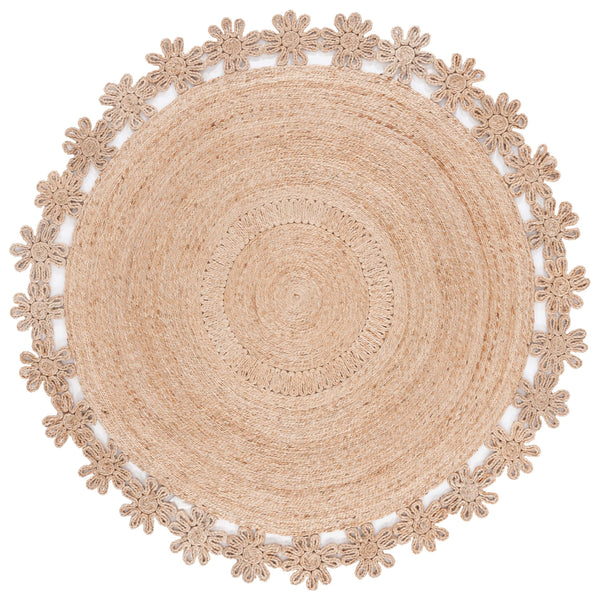 Safavieh Natural Fiber Round Jute Area Rug - Exquisite Flat Weave Craftsmanship For Sustainable Elegance Natural Jute Nf176a-4r