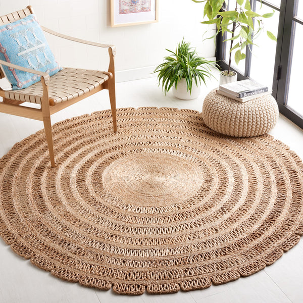 Safavieh Natural Fiber Area Rug - Eco-friendly Jute Flat Weave, Elegant Casual Style For Timeless Home Décor Natural Jute Nf177a-3r