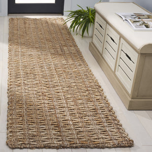Safavieh Natural Fiber Runner Rug - Handcrafted Jute Design For Timeless Style And Durability In Any Space Natural Jute Nf193a-28