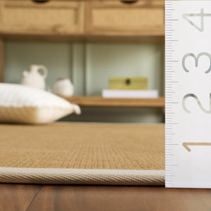 Safavieh Natural Handwoven Jute Rug In Ivory — Low-Profile Flatweave, Durable Artisanal Texture For Home Decor 6'-0" x 9'-0" NF194A-6
