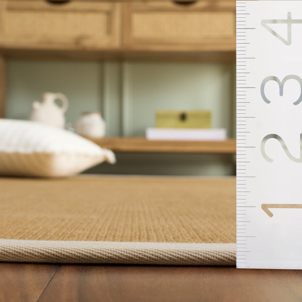Safavieh Natural Handwoven Jute Rug In Ivory — Low-Profile Flatweave, Durable Artisanal Texture For Home Decor 6'-0" x 9'-0" NF194A-6
