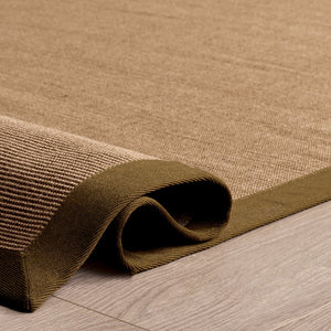 Safavieh Natural Handcrafted Jute Flat-Weave Area Rug, Low-Profile Natural Light Brown For Coastal Homes 5'-0" x 8'-0" NF194E-5