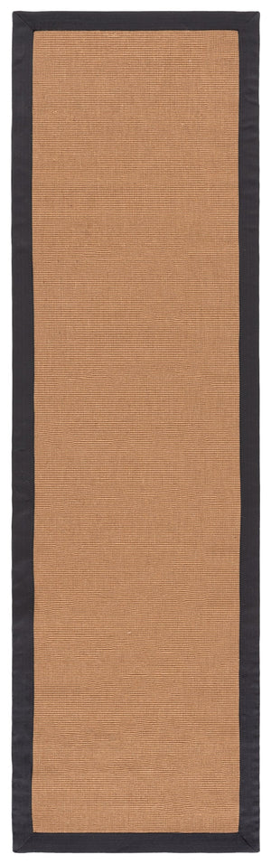 Safavieh Natural Handcrafted Jute Area Rug 8X10 Flatweave In Natural & Dark Grey — Low-Profile Durable Texture 9'-0" x 12'-0" NF194F-9