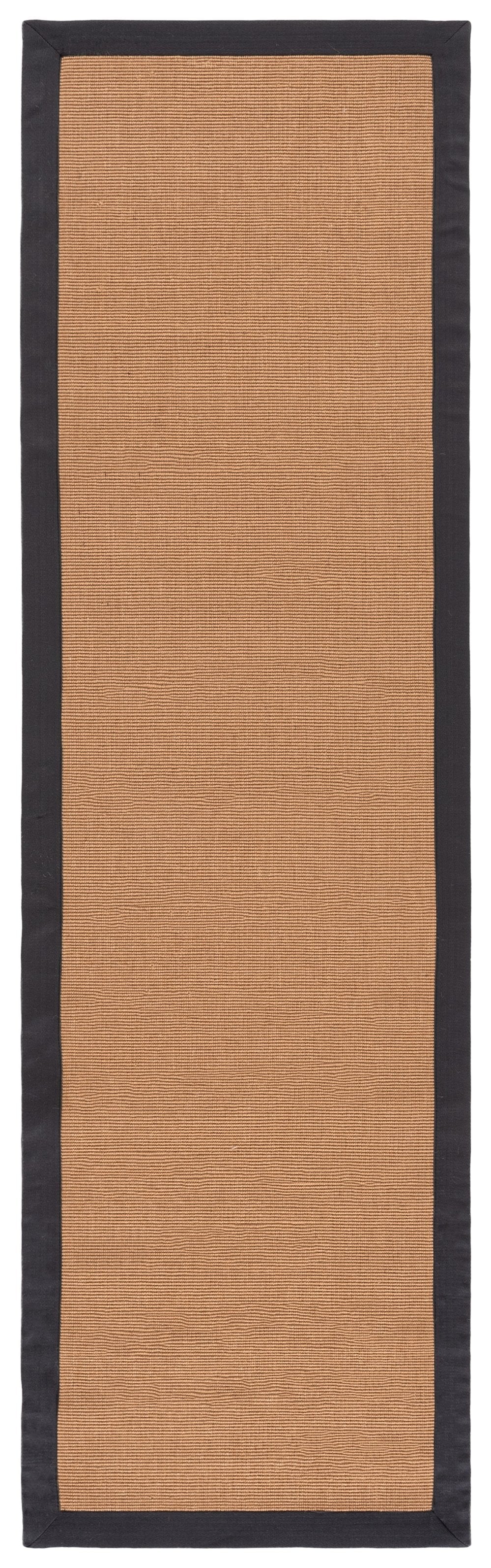 Safavieh Natural Handcrafted Jute Flat-Weave Area Rug In Natural & Dark Grey — Low-Profile, Eco-Friendly Chic 4'-0" x 6'-0" NF194F-4