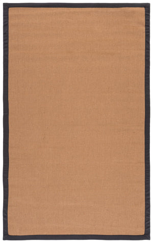 Safavieh Natural Handcrafted Jute Flat-Weave Area Rug In Natural & Dark Grey — Low-Profile, Eco-Friendly Chic 4'-0" x 6'-0" NF194F-4