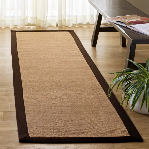 Safavieh Natural Jute Flat-Weave Area Rug In Warm Brown — Low-Profile, Eco-Friendly Anchor For Living Spaces 9'-0" x 12'-0" NF194T-9
