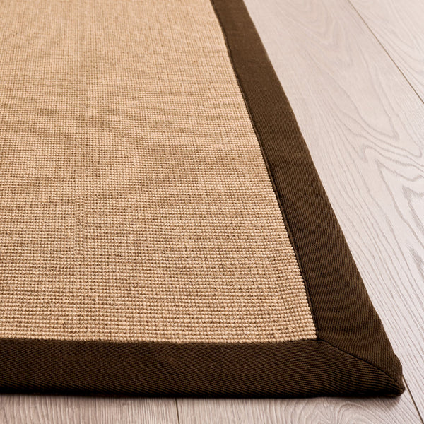 Safavieh Natural Jute Flat-Weave Square Rug In Natural Brown — Durable Low-Profile, Rustic-Modern Texture For High-Traffic Spaces 6'-0" x 6'-0" NF194T-6SQ