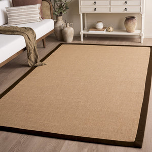 Safavieh Natural Jute Flat-Weave Square Rug In Natural Brown — Durable Low-Profile, Rustic-Modern Texture For High-Traffic Spaces 6'-0" x 6'-0" NF194T-6SQ