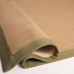 Safavieh Natural Handcrafted Flat-Woven Jute Rug In Olive Tones — Durable Low-Profile 1/2" Coastal Texture 8'-0" x 10'-0" NF194X-8