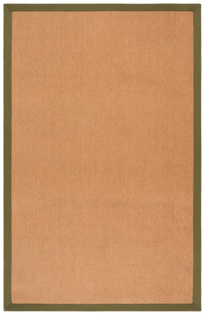 Safavieh Natural Handcrafted Flat-Woven Jute Rug In Olive Tones — Durable Low-Profile 1/2" Coastal Texture 8'-0" x 10'-0" NF194X-8