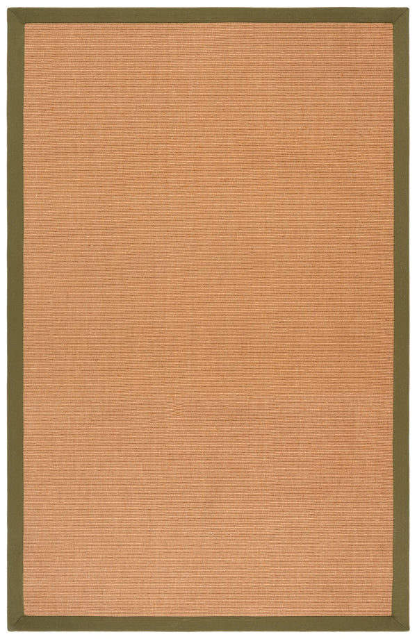 Safavieh Natural Handcrafted Flat-Woven Jute Rug In Olive Tones — Durable Low-Profile 1/2" Coastal Texture 8'-0" x 10'-0" NF194X-8