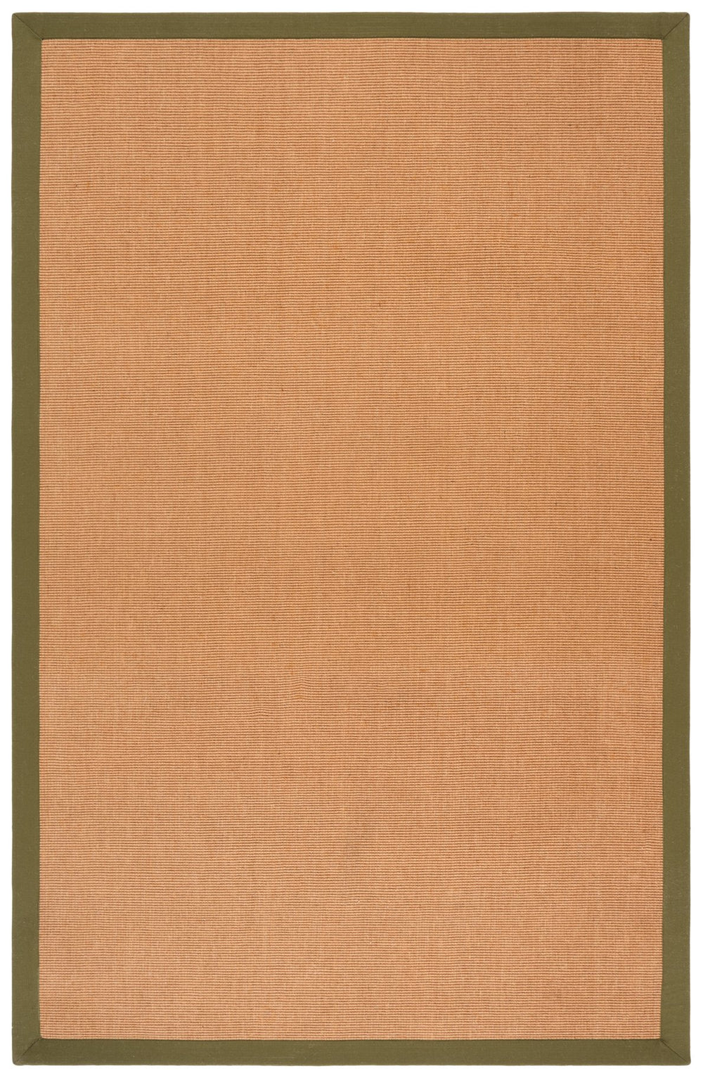 Safavieh Natural Soft Olive Flat-Weave Jute Rug — Artisan-Made Coastal Texture, Durable Low-Profile Comfort 5'-0" x 8'-0" NF194X-5