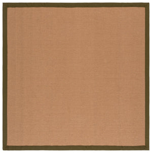 Safavieh Natural Handcrafted Flat-Woven Jute Rug In Olive Tones — Durable Low-Profile 1/2" Coastal Texture 8'-0" x 10'-0" NF194X-8