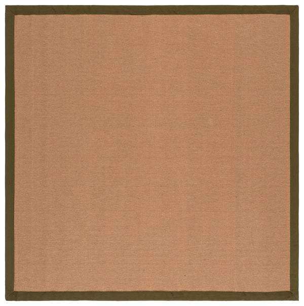 Safavieh Natural Handcrafted Flat-Woven Jute Rug In Olive Tones — Durable Low-Profile 1/2" Coastal Texture 8'-0" x 10'-0" NF194X-8