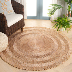 Safavieh Natural Fiber Handmade Jute Area Rug – Earthy Elegance For Cozy Spaces, Authentic Indian Craftsmanship Natural Jute Nf229a-5r