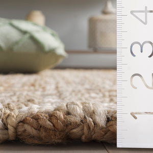 Safavieh Natural Handwoven Jute Runner Rug - Exquisite Indian Craftsmanship For Elegant Home Decor Natural ,Bleach Jute Nf269a-5