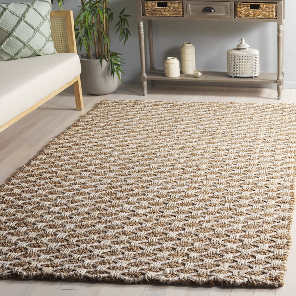 Safavieh Natural Handwoven Jute Runner Rug - Exquisite Indian Craftsmanship For Elegant Home Decor Natural ,Bleach Jute Nf269a-5