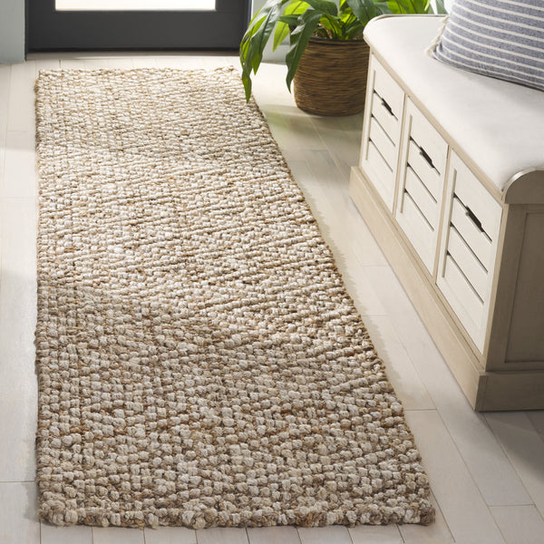 Safavieh Natural Handwoven Jute Area Runner Rug - Sustainable Artistry For Stylish Home Décor And Comfort Natural ,Bleach Jute Nf271a-28