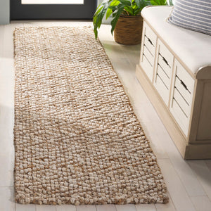 Safavieh Natural Handwoven Jute Rug - Sustainable Elegance For Home Decor, Exquisite Indian Craftsmanship Natural ,Bleach Jute Nf271a-4
