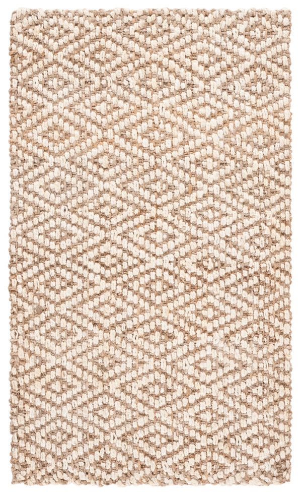 Safavieh Natural Handwoven Jute Rug - Sustainable Elegance For Home Decor, Exquisite Indian Craftsmanship Natural ,Bleach Jute Nf271a-4