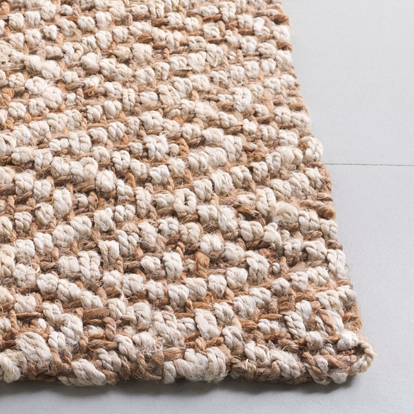 Safavieh Natural Handwoven Jute Rug - Sustainable Elegance For Home Decor, Exquisite Indian Craftsmanship Natural ,Bleach Jute Nf271a-4