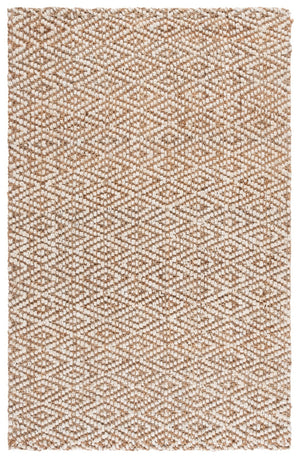 Safavieh Natural Handwoven Jute Rug - Sustainable Elegance For Home Decor, Exquisite Indian Craftsmanship Natural ,Bleach Jute Nf271a-4