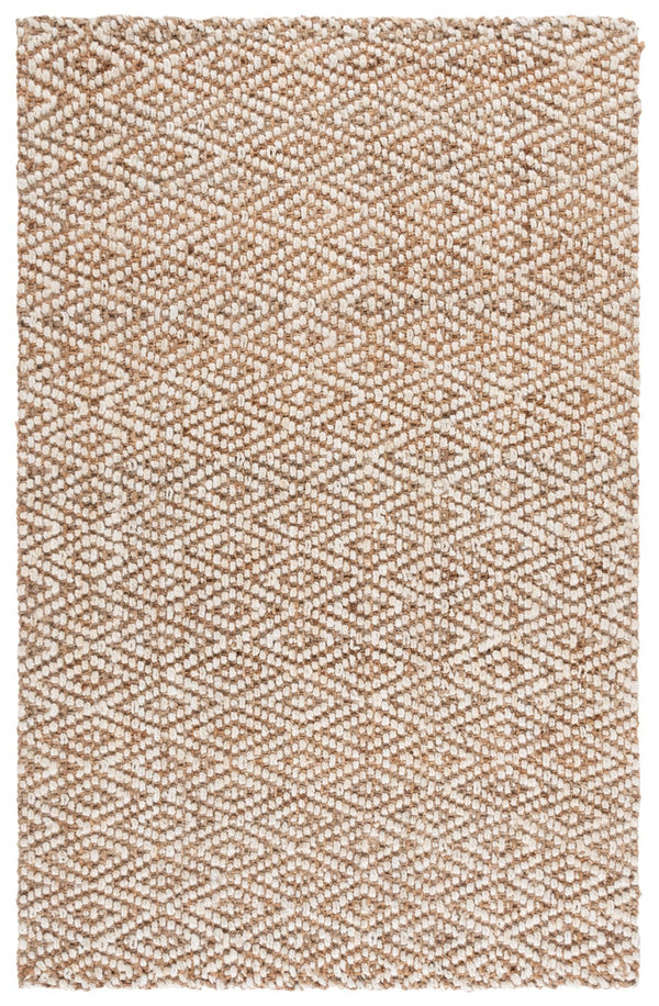 Safavieh Natural Handwoven Jute Rug - Sustainable Elegance For Home Decor, Exquisite Indian Craftsmanship Natural ,Bleach Jute Nf271a-4